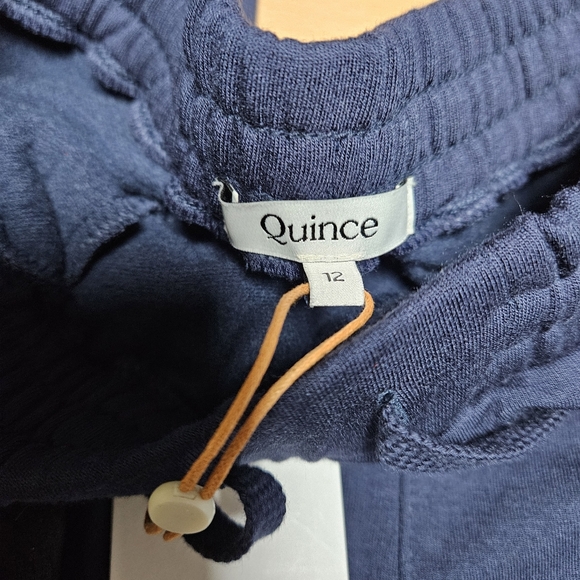 2 Quince SuperSoft Fleece Joggers 1 Black 1 Navy Size Kids 12 - Picture 2 of 6